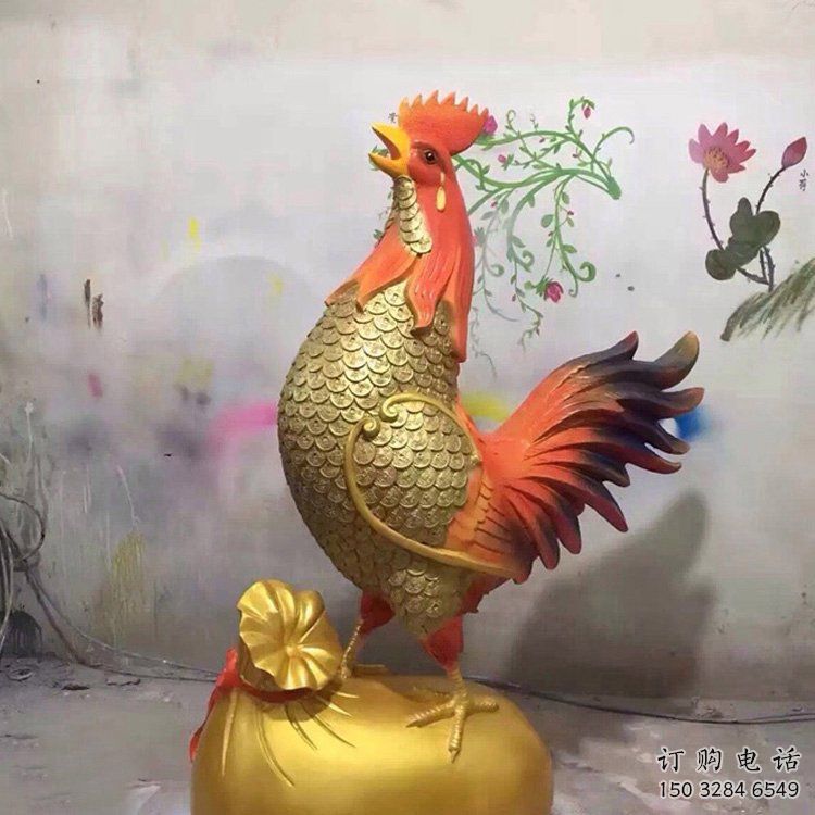 烤漆小雞雕塑廠家 戶外賓館擺件 彩繪仿真小雞雕塑
