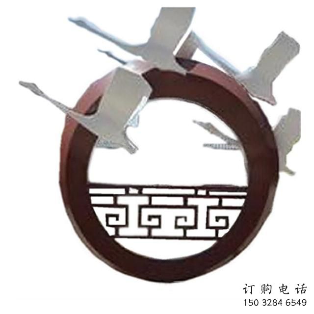 戶外鴻雁雕塑廠家 現代噴漆小品 游樂場異形鴻雁雕塑