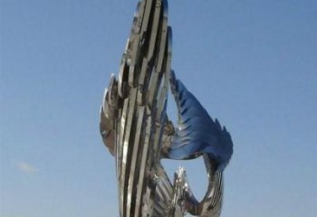 戶外鴛鴦雕塑廠家 鏡面仿真小品 房地產(chǎn)鴛鴦雕塑