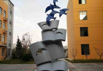 校園鴻雁雕塑廠家 創(chuàng)意廣場擺件 風(fēng)景區(qū)仿真鴻雁雕塑