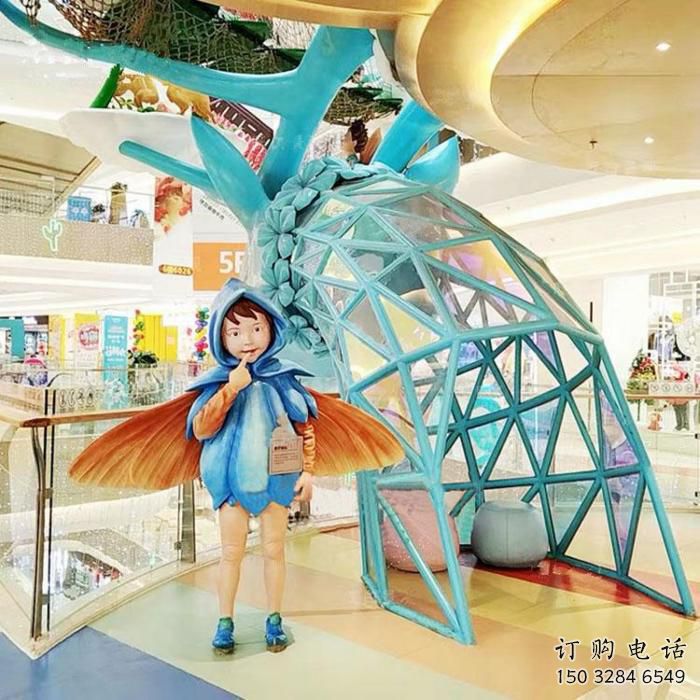 鏤空鹿角雕塑廠家 現代抽象擺件 廣場幾何鹿角雕塑