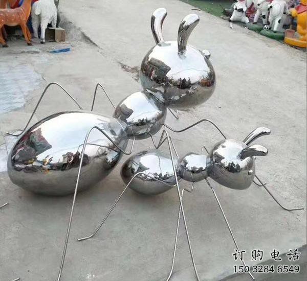 異形螞蟻雕塑廠家 戶外現(xiàn)代擺件 酒店拉絲螞蟻雕塑