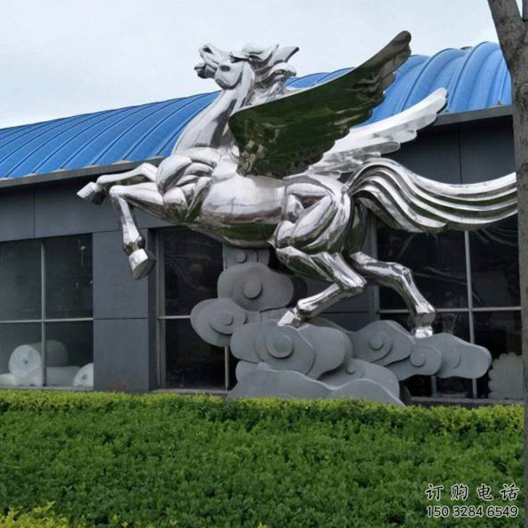 游樂場奔馬雕塑廠家 現(xiàn)代賓館擺件 住宅小區(qū)鏡面奔馬雕塑