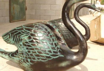 抽象鴨子雕塑廠家 創意戶外擺件 大門口彩繪鴨子雕塑