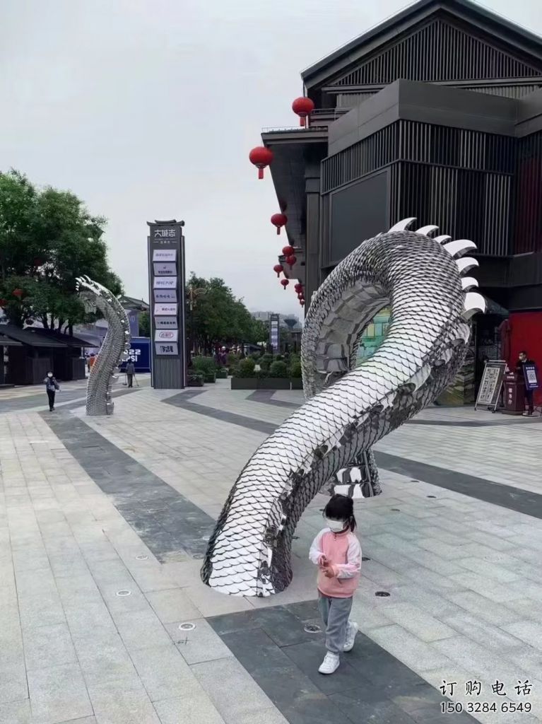 廣場(chǎng)水龍雕塑廠家 大型戶外擺件 街道仿古水龍雕塑