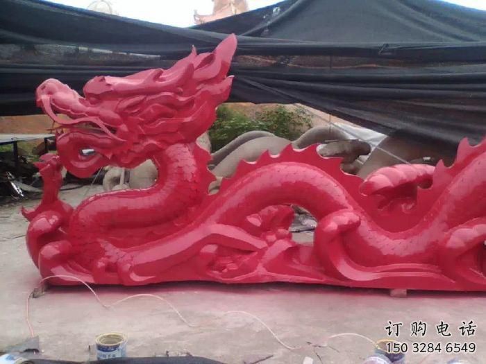 烤漆臥龍雕塑廠家 現(xiàn)代戶外小品 游樂(lè)場(chǎng)異形臥龍雕塑