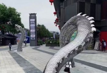 廣場(chǎng)水龍雕塑廠家 大型戶外擺件 街道仿古水龍雕塑