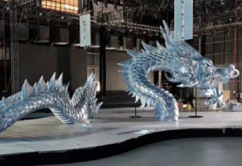 風景區水龍雕塑廠家 中式戶外擺件 大型不銹鋼水龍雕塑