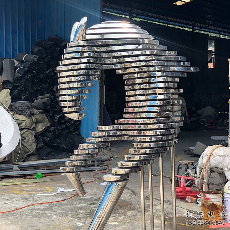 拉絲馬頭雕塑廠(chǎng)家 大型剪影擺件 游樂(lè)場(chǎng)異形馬頭雕塑