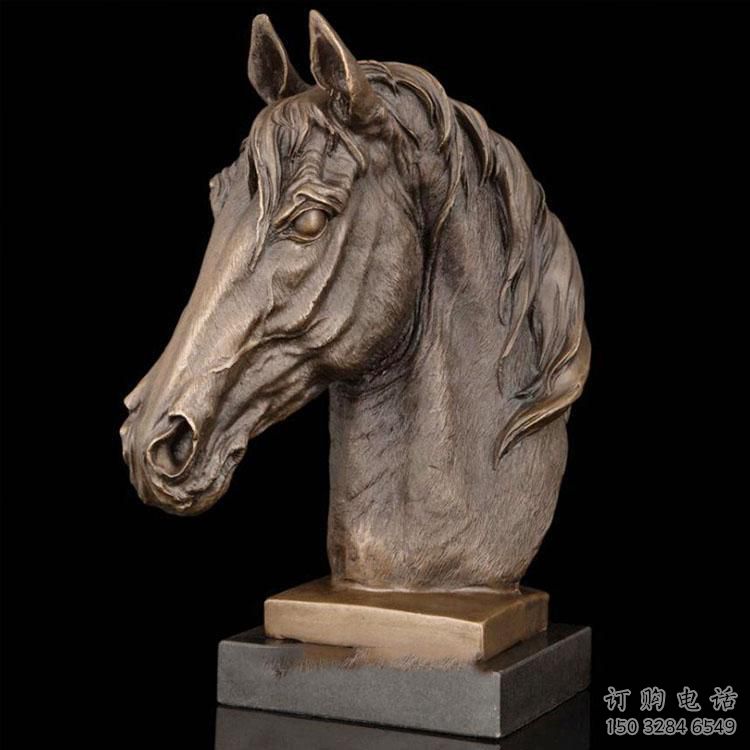 公園馬頭雕塑廠家 中式仿古小品 大型抽象馬頭雕塑