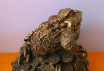 噴漆金蟾雕塑廠家 現代廣場小品 大型酒店金蟾雕塑