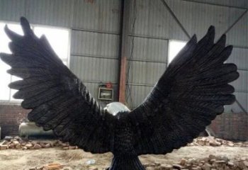 仿古雄鷹雕塑廠家 戶外賓館小品 玄關(guān)彩繪雄鷹雕塑