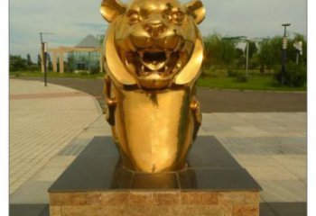 步行街十二生肖雕塑廠家 創(chuàng)意電鍍擺件 戶外仿真十二生肖雕塑