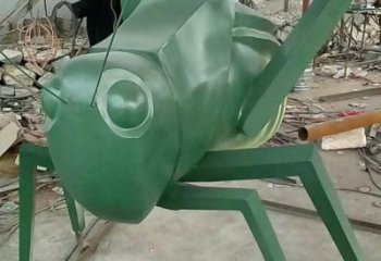 商場蟈蟈雕塑廠家 中式抽象小品 戶外蟈蟈雕塑