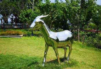 戶外羊雕塑廠家 公園小品 酒店拉絲羊雕塑