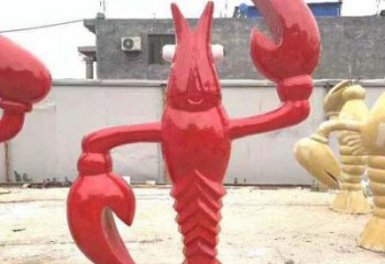 公園大蝦雕塑廠家 中式烤漆小品 風景區仿古大蝦雕塑