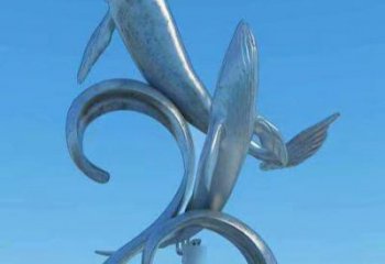 鍛造魚躍龍門雕塑廠家 公園廣場(chǎng)噴漆擺件 