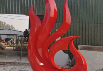 抽象鳳凰雕塑廠家 創(chuàng)意村口擺件 大型彩繪鳳凰雕塑