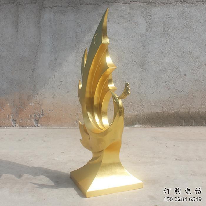 庭院鳳鳥雕塑廠家 歐式仿真擺件 戶外噴漆鳳鳥雕塑