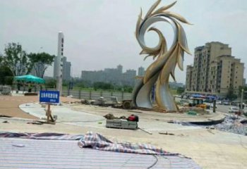 大門口鳳鳥雕塑廠家 歐式戶外擺件 風(fēng)景區(qū)仿古鳳鳥雕塑