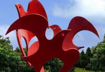 街道鴿子雕塑廠家 創(chuàng)意村口小品 大型鴿子雕塑