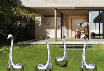 庭院天鵝雕塑廠家 歐式仿真擺件 戶外創意天鵝雕塑
