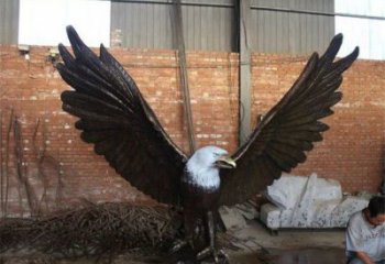風(fēng)景區(qū)鷹雕塑廠家 中式戶外擺件 現(xiàn)代仿古鷹雕塑