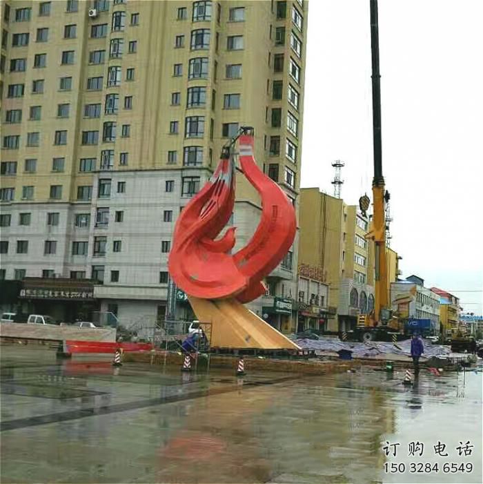 烤漆大雁雕塑廠家 現(xiàn)代公園擺件 戶外剪影大雁雕塑