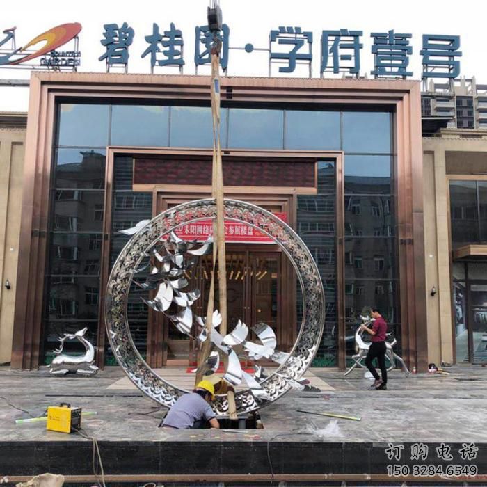 異形海鷗雕塑廠家 公園異形擺件 酒店拉絲海鷗雕塑