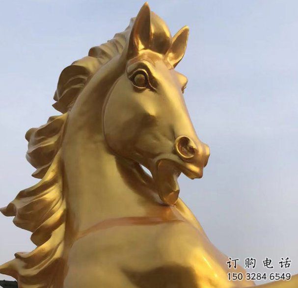 仿真駿馬雕塑廠家 房地產(chǎn)異形小品 戶外異形駿馬雕塑