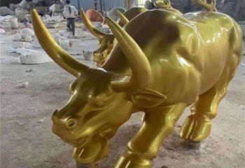 園林金牛雕塑廠家 大型餐飲店擺件 街道仿古金牛雕塑