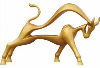 商業街金牛雕塑廠家 大型現代擺件 步行街異形金牛雕塑