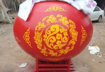 抽象地球雕塑廠家 現(xiàn)代烤漆小品  戶外不銹鋼地球雕塑