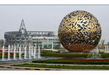 別墅區(qū)地球雕塑廠家 大型鏤空擺件 剪影不銹鋼地球雕塑