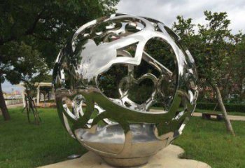 鏤空星球雕塑廠家 公園園林小品 大型不銹鋼星球雕塑