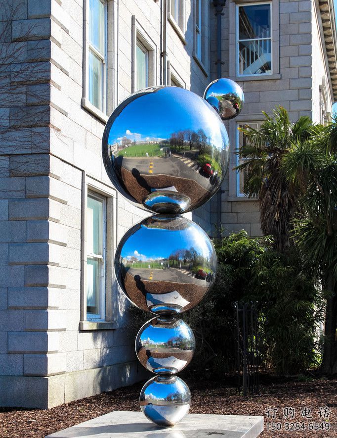大型星球雕塑廠家 鍛造鏡面小品 戶外不銹鋼星球雕塑