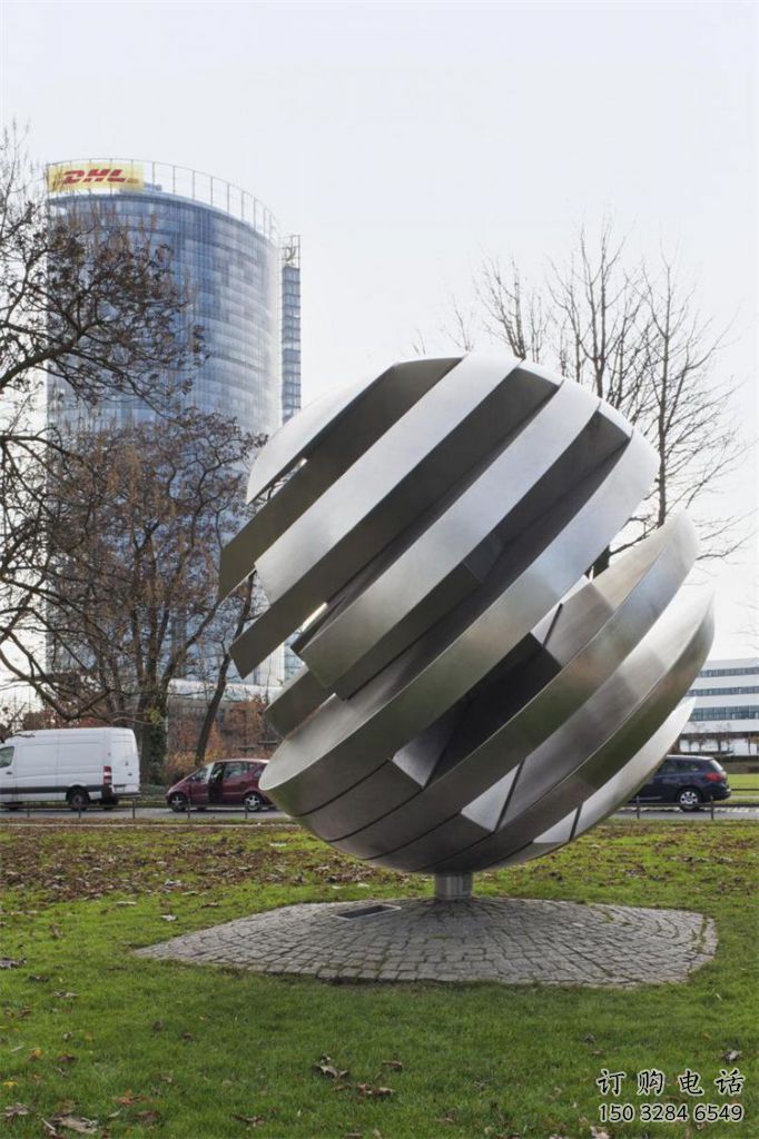 異形球狀雕塑廠家 現(xiàn)代創(chuàng)意小品 公園不銹鋼球狀雕塑