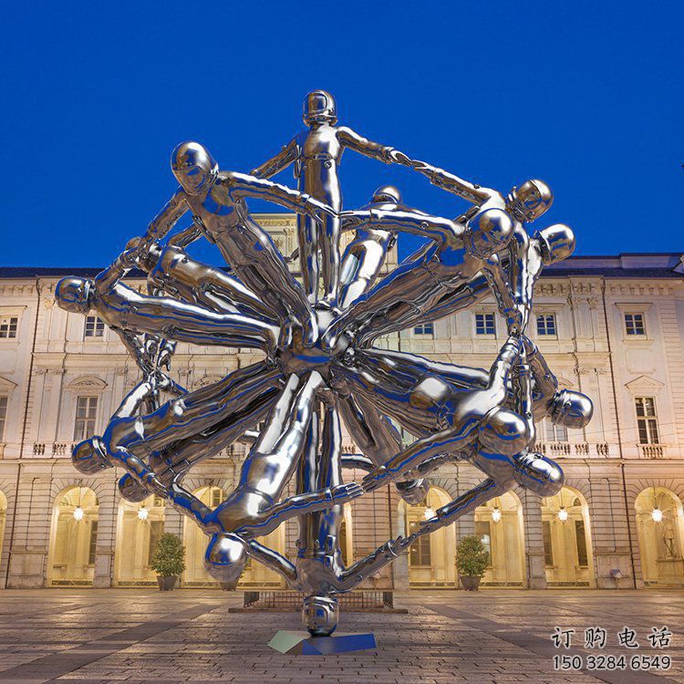 大型星球雕塑廠家 現(xiàn)代鏡面小品 校園不銹鋼星球雕塑