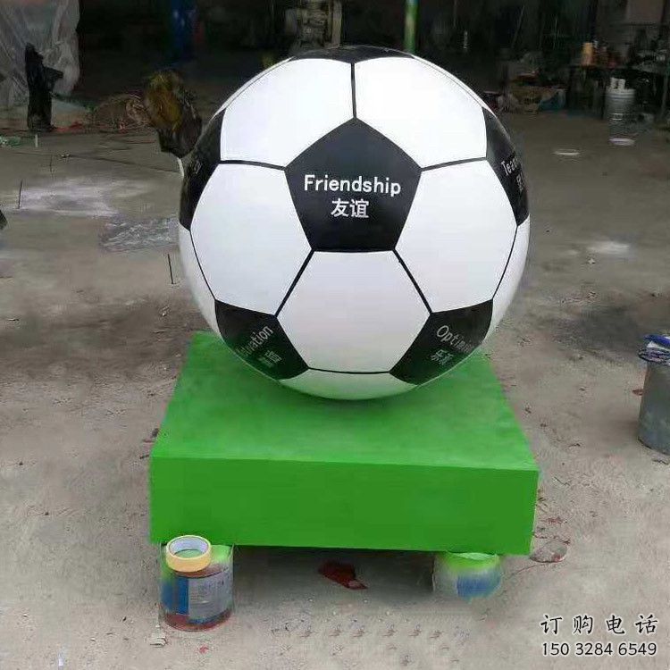 彩繪籃球雕塑廠家 抽象公園擺件 街頭不銹鋼籃球雕塑