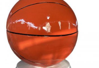 抽象籃球雕塑廠家 烤漆校園小品 戶外不銹鋼籃球雕塑