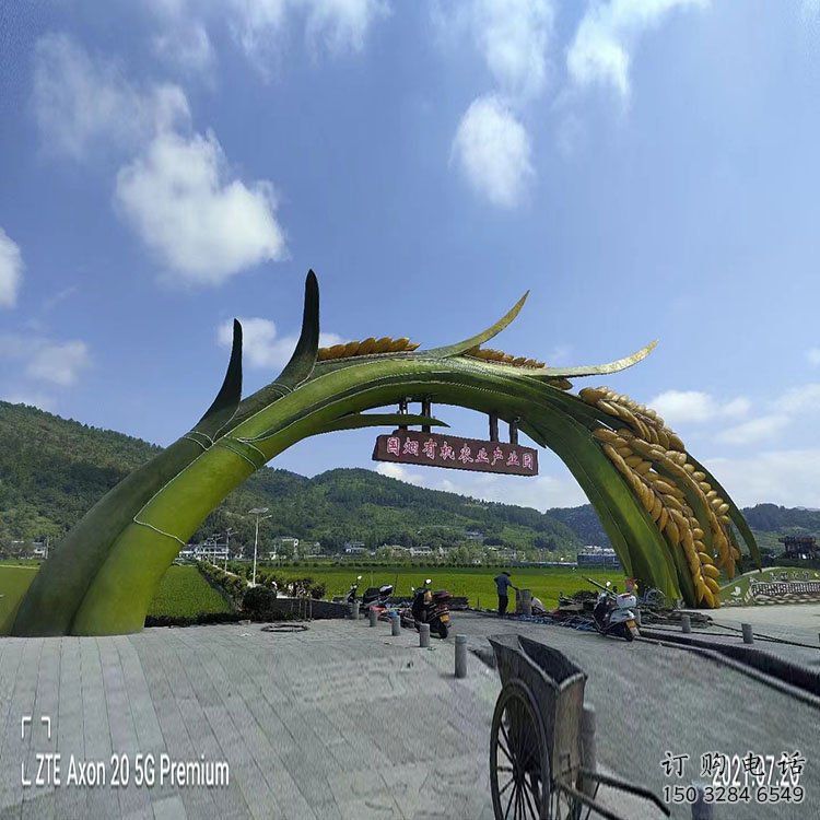 烤漆麥穗雕塑廠家 現(xiàn)代創(chuàng)意小品 商業(yè)街不銹鋼麥穗雕塑