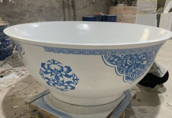 戶外大碗雕塑廠家 噴漆公園小品 燈光不銹鋼大碗雕塑