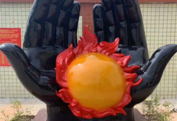 烤漆圣火雕塑廠家 現(xiàn)代創(chuàng)意小品 商業(yè)街不銹鋼圣火雕塑