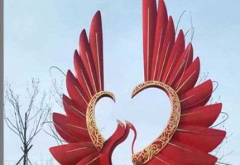 烤漆鳳凰雕塑廠家 現(xiàn)代創(chuàng)意小品 商業(yè)街不銹鋼鳳凰雕塑