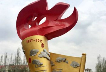 大型商場火苗雕塑廠家 仿真運動擺件 戶外不銹鋼火苗雕塑