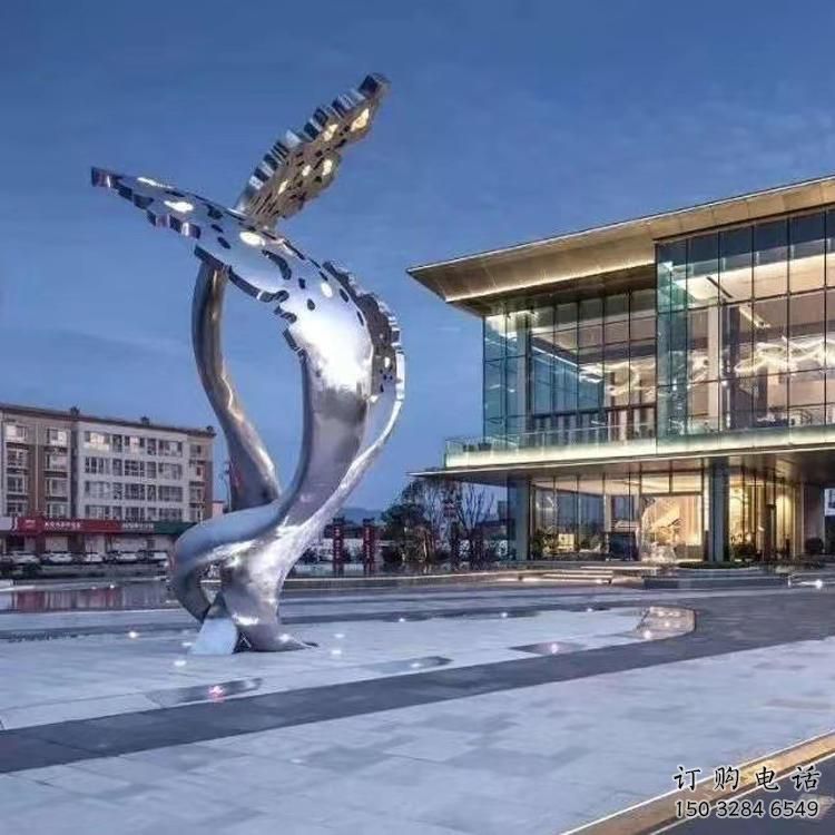 鍛造羽毛雕塑廠家 現代創意小品 戶外不銹鋼羽毛雕塑