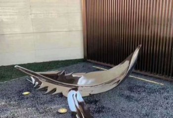 大型羽毛雕塑廠家 鍛造發(fā)光小品 戶外不銹鋼羽毛雕塑