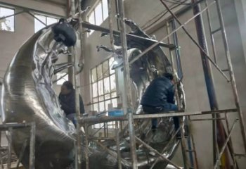 戶外海浪雕塑廠家 現(xiàn)代小品 戶外不銹鋼海浪雕塑制作