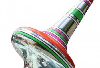 步行街陀螺雕塑廠家 游樂場小品 創(chuàng)意不銹鋼陀螺雕塑