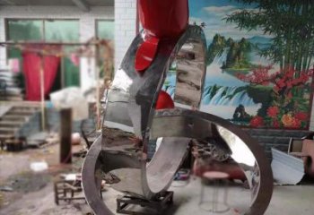 大型指環(huán)雕塑廠家 鍛造小品 庭院不銹鋼指環(huán)雕塑